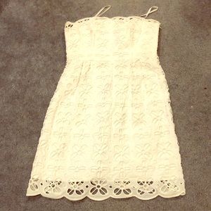 Original Milly white strapless dress
